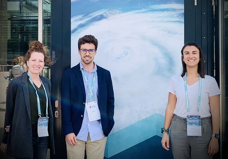 Verónica Nieves (left), Javier Martínez-Amaya, Cristina Radin